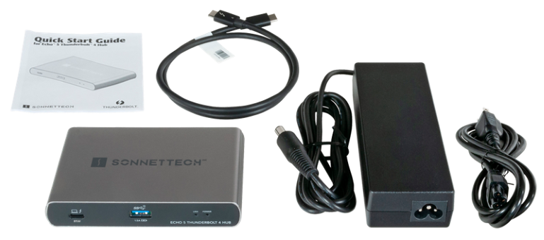 Sonnet Echo 5 Thunderbolt 4 Hub - Four Thunderbolt 4 Ports, USB 3.2 and 8K Display Support Sonnet Echo 5 Thunderbolt 4 Hub - Four Thunderbolt 4 Ports, USB 3.2 and 8K Display Support